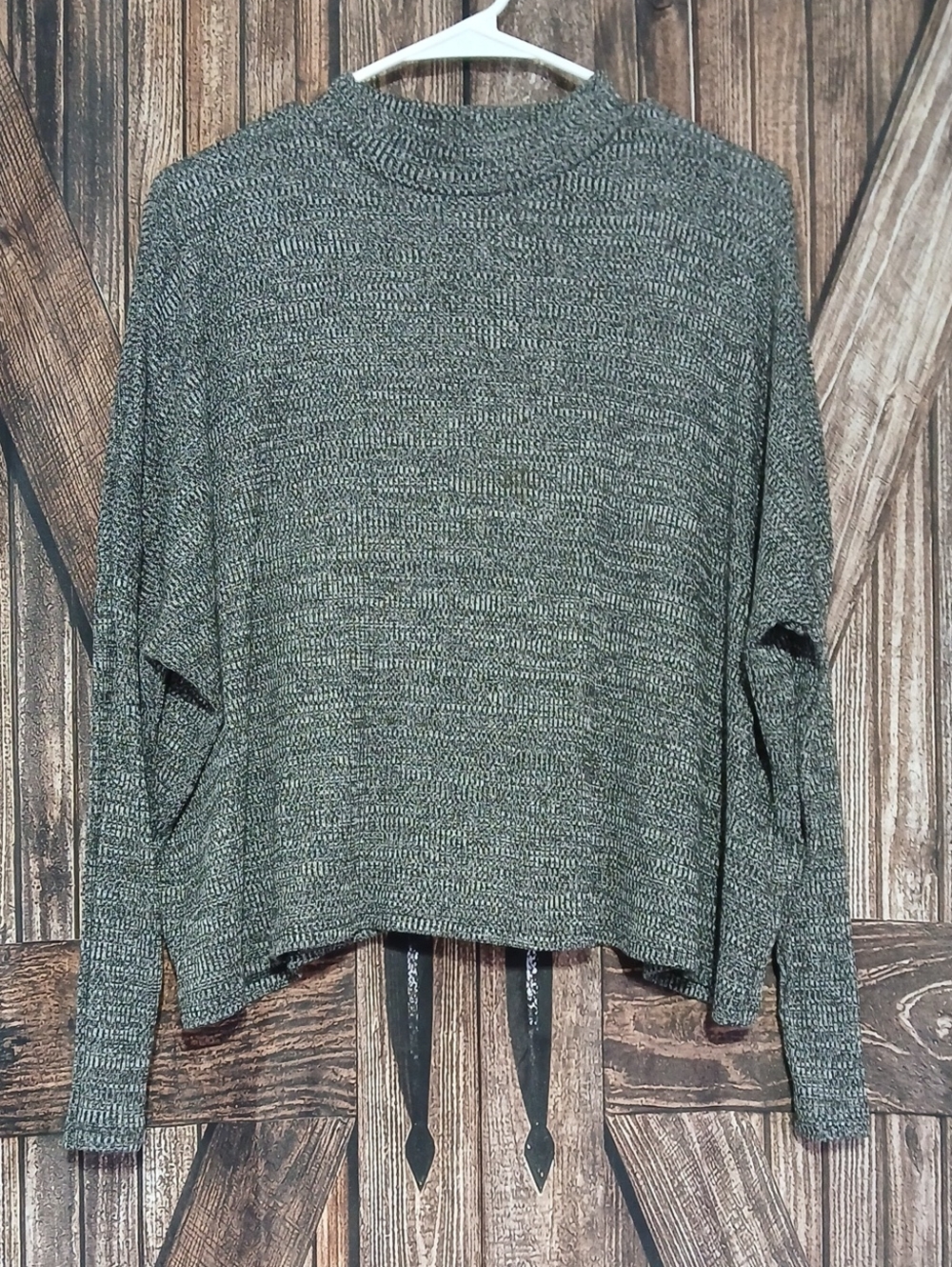 H&M Gray Marled Crewneck Sweater
